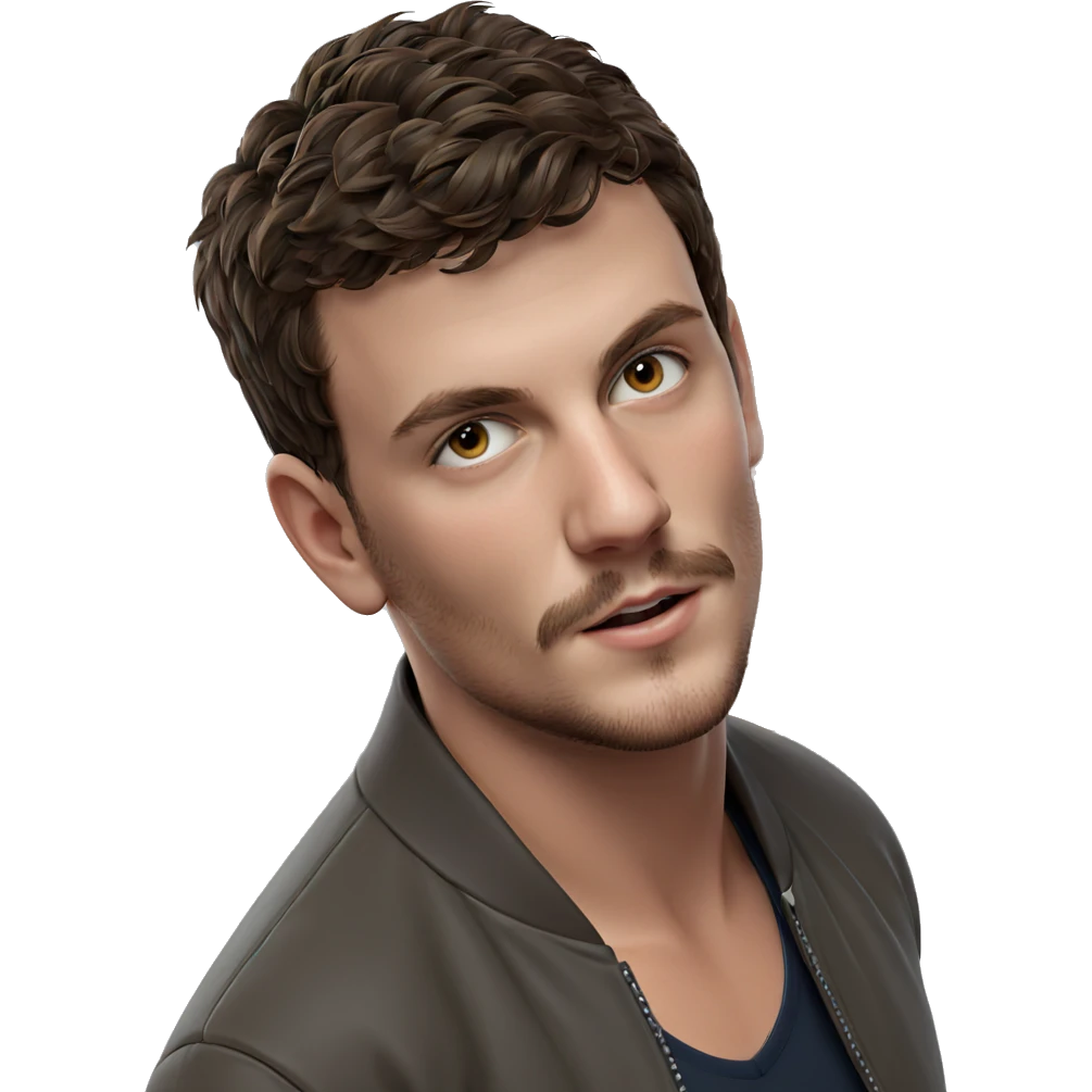 brown-haired boy in jacket emoji