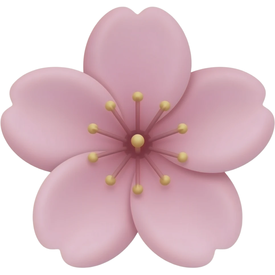 Sakura flower pastel pink emoji