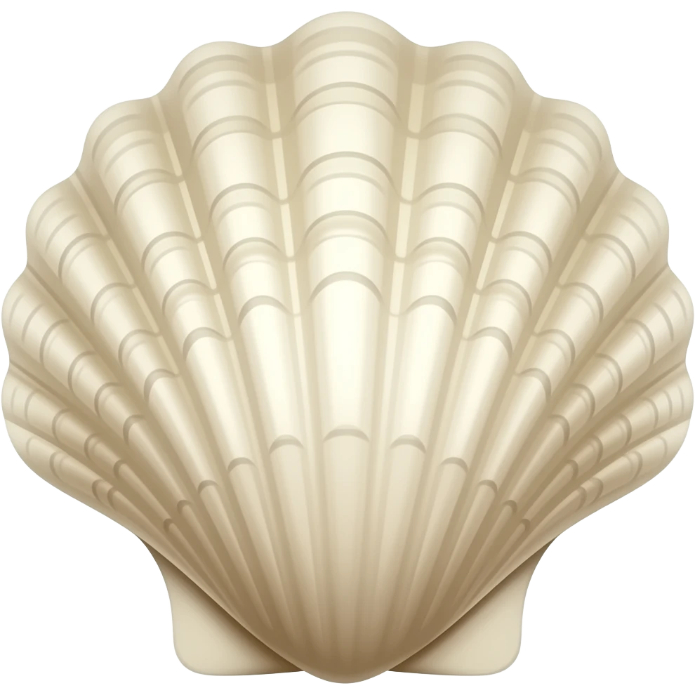 half clam shell emoji