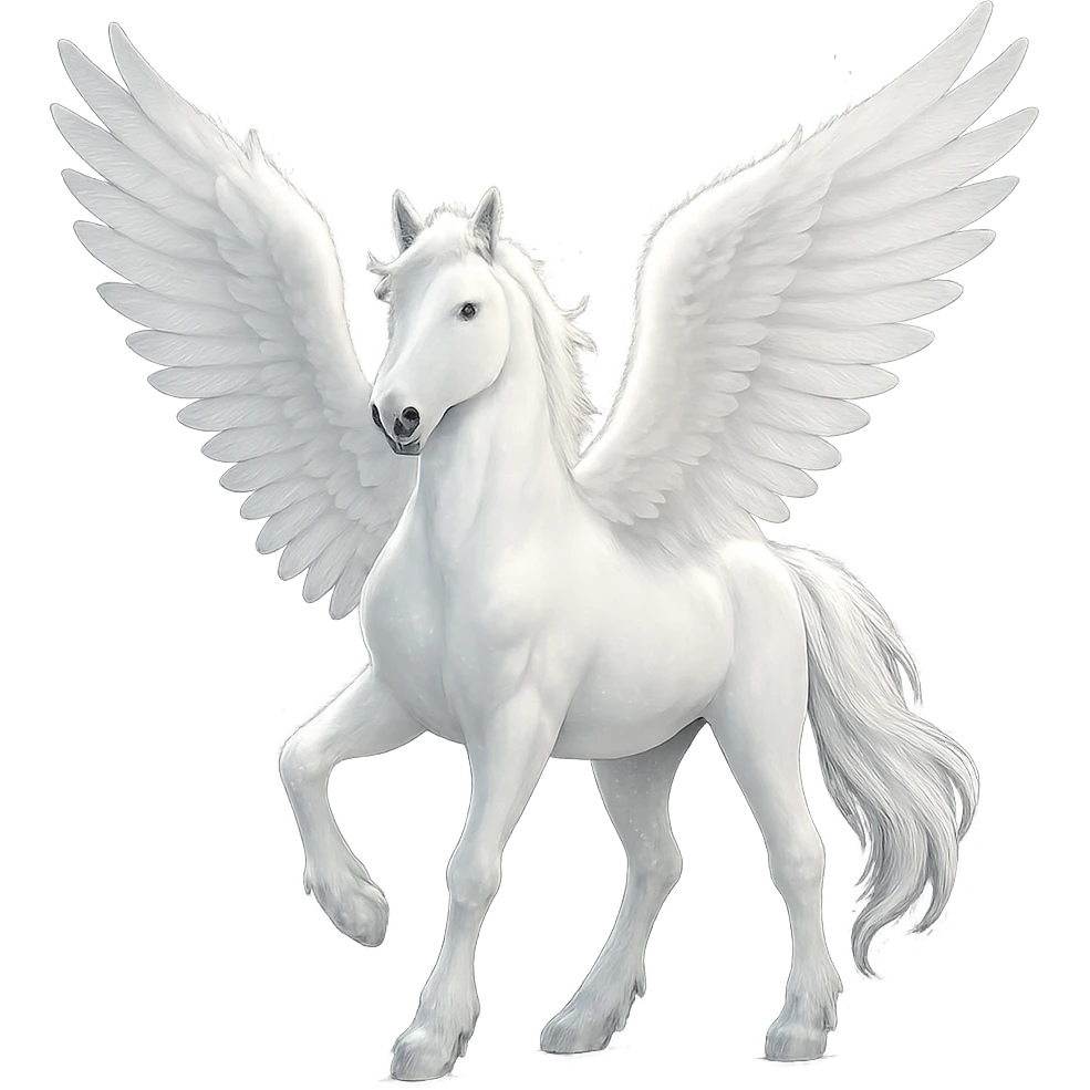 sparkly white pegasus emoji