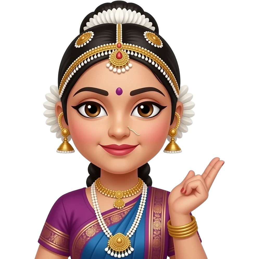 Kathak dancer with ghoongru not Bharatnatyam emoji