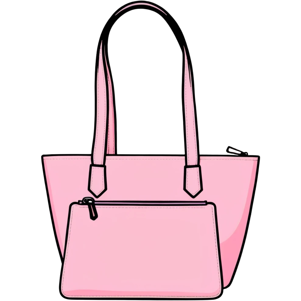 pink handbag emoji
