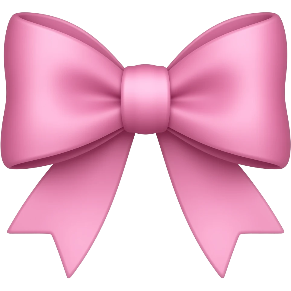 Pink bow emoji