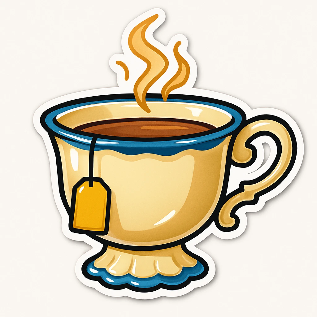 Place the tea emoji on a plain white background. emoji