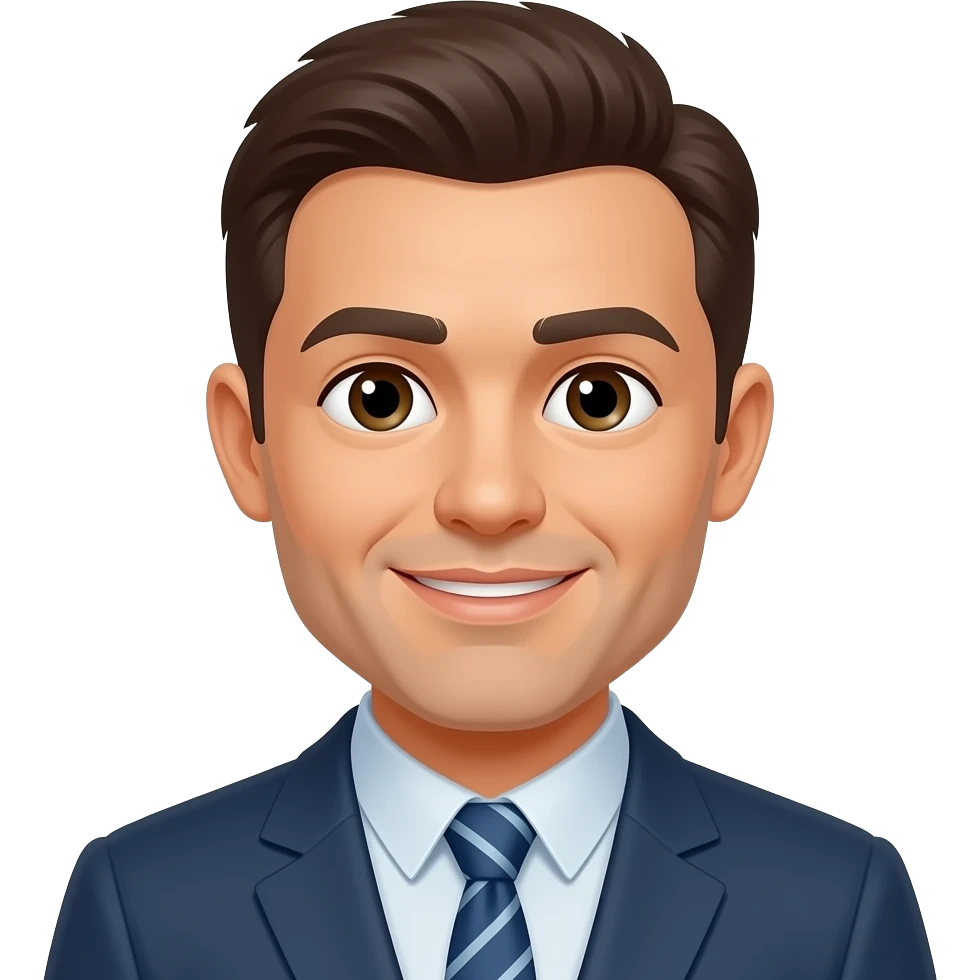 Hair transplant director with patient emoji