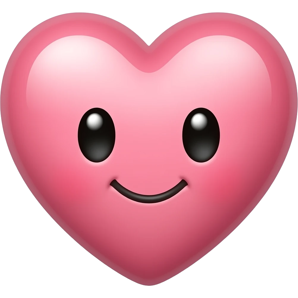 Cute heart emoji