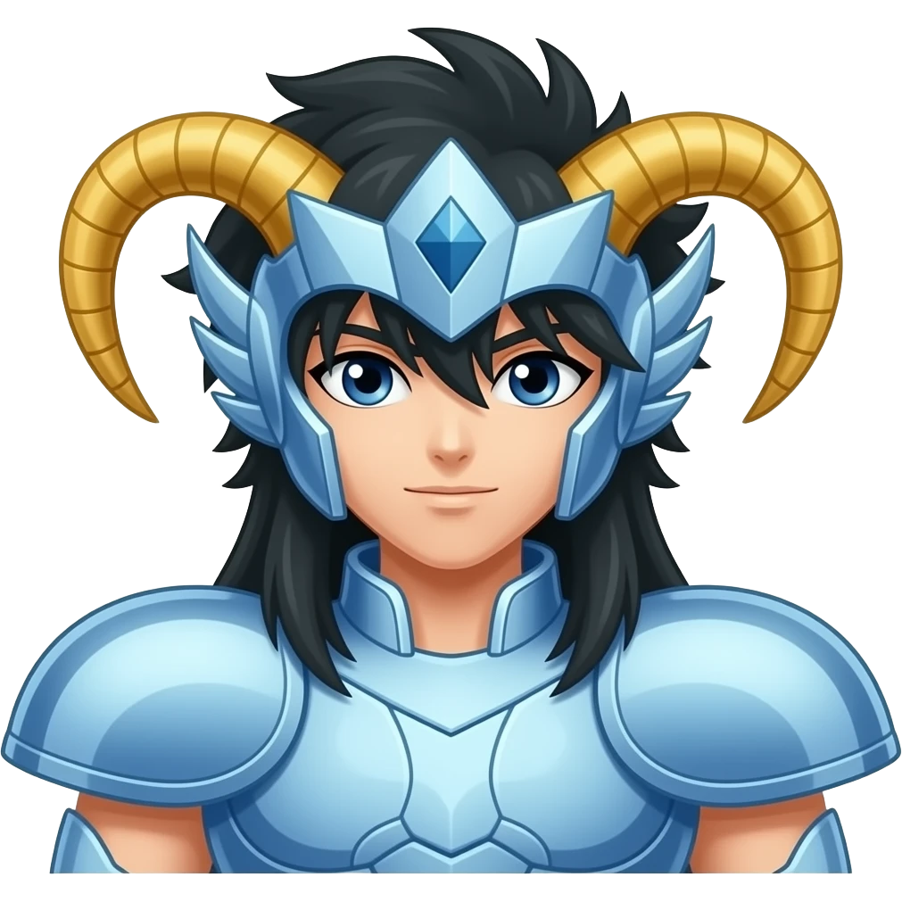 Caballero del Zodiaco Kamus de acuario y la frase Memento Mori emoji