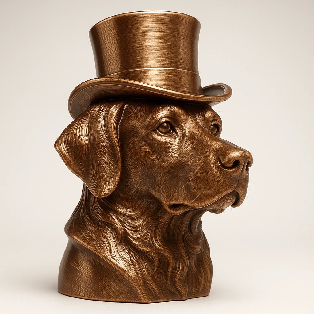 dog with tophat emoji