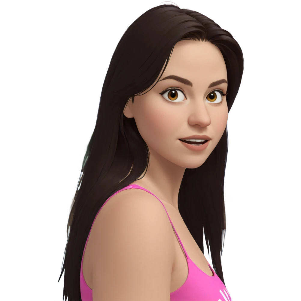 girl in snow by tree emoji