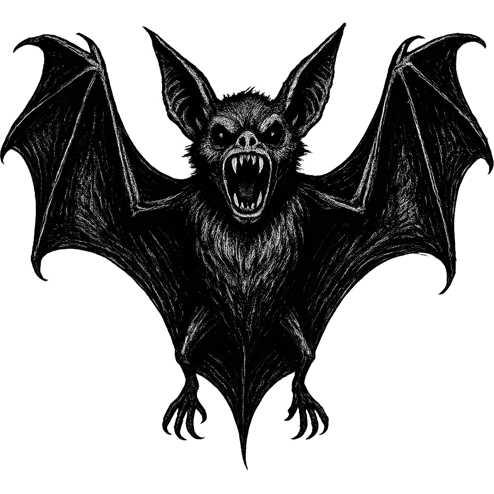 Halloween bat, make scary position, remove background   emoji