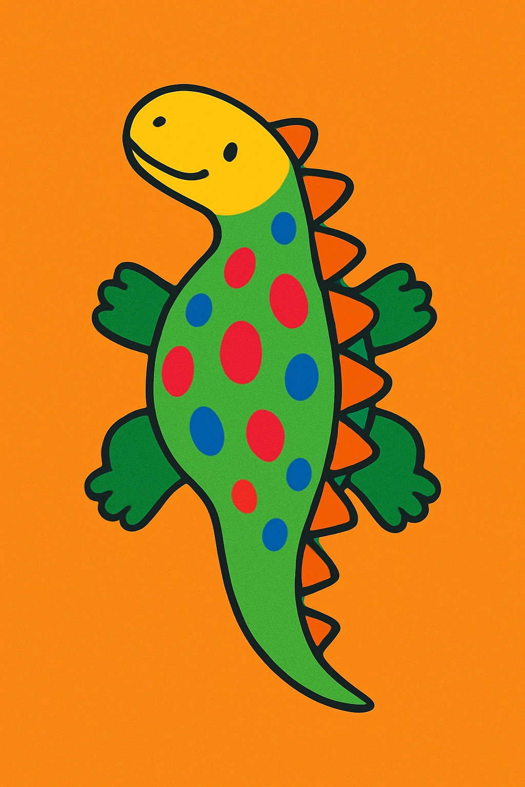 top view of a dinosaur emoji