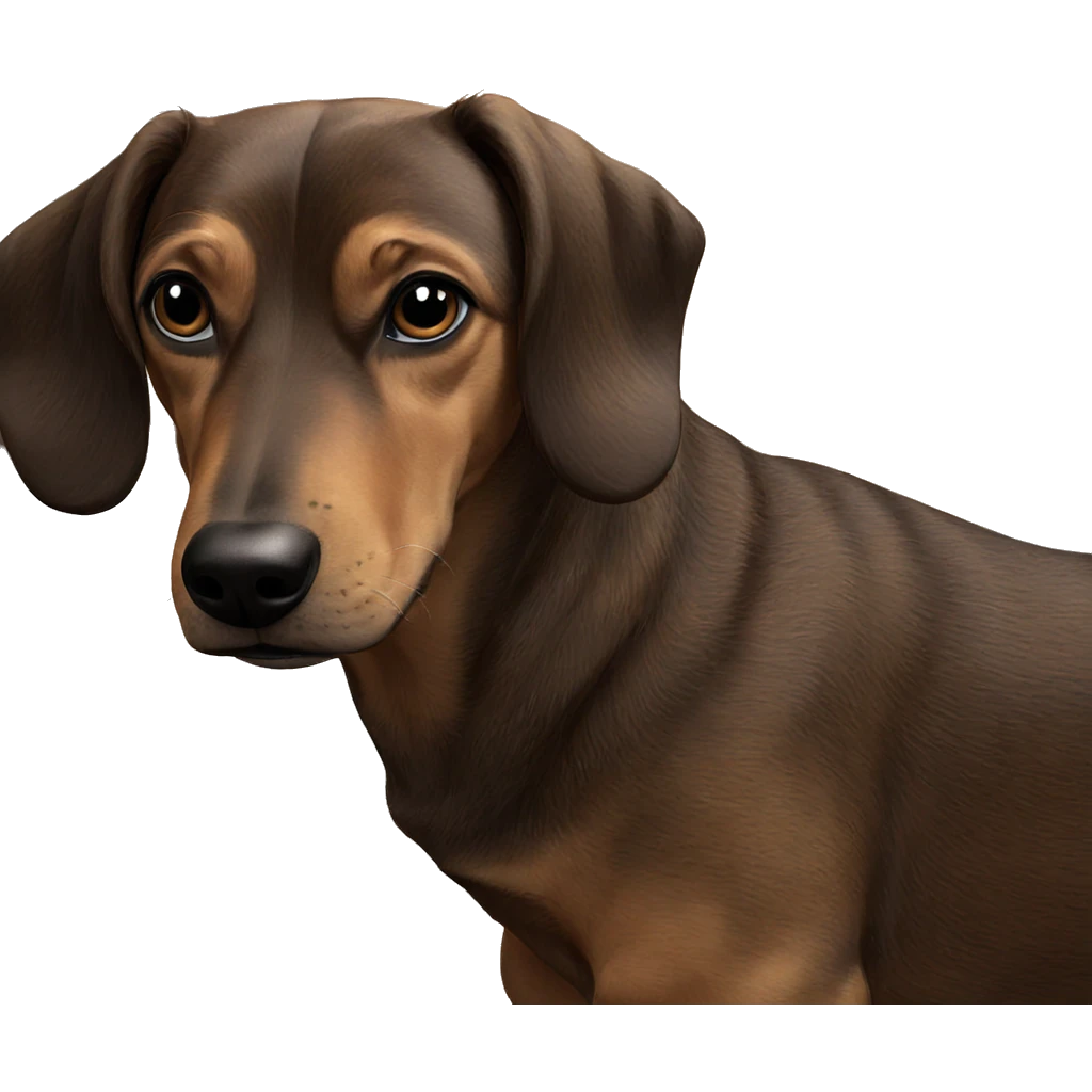 realistic indoor dog portrait emoji