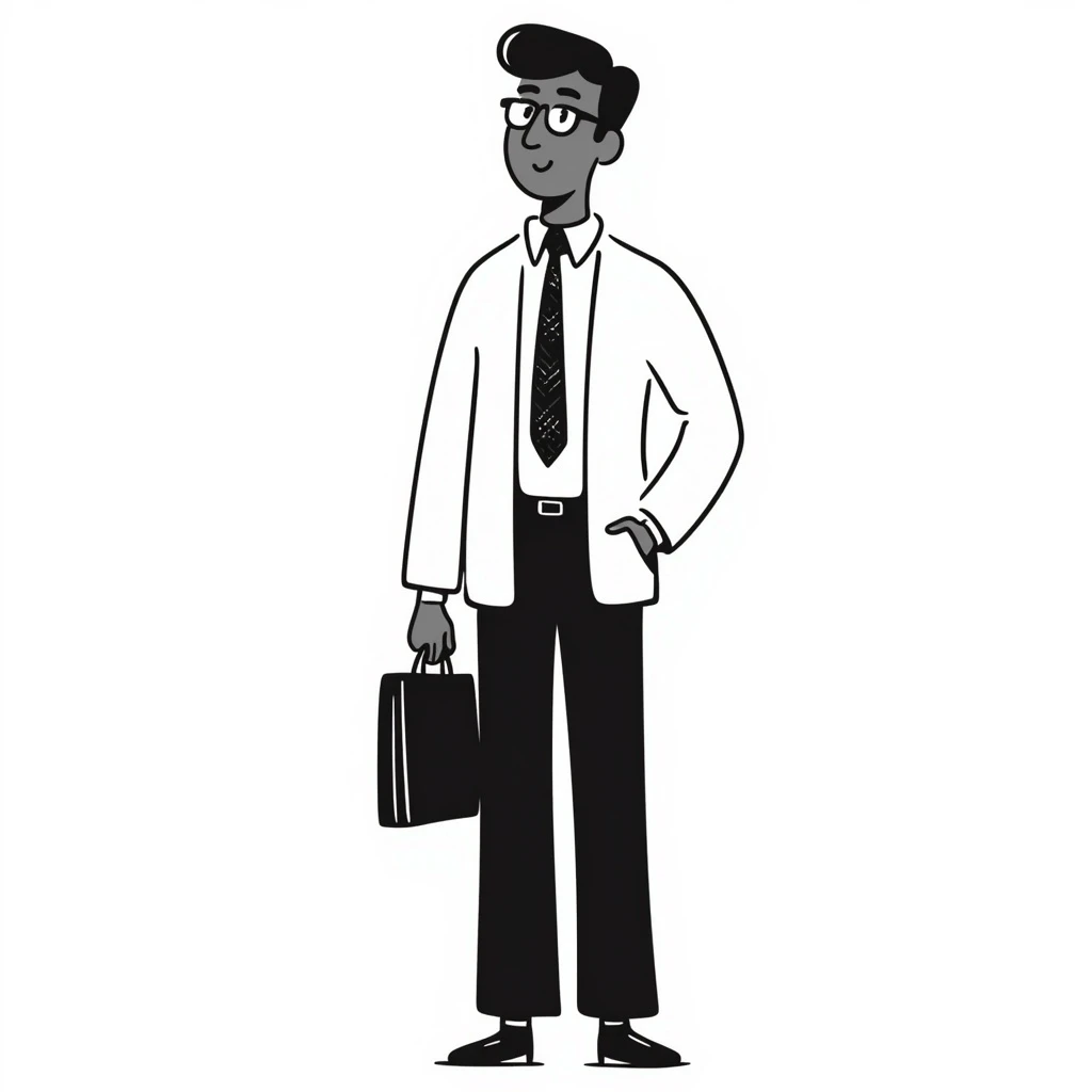 A dark-skinned man in a suit with glasses, full-length emoji