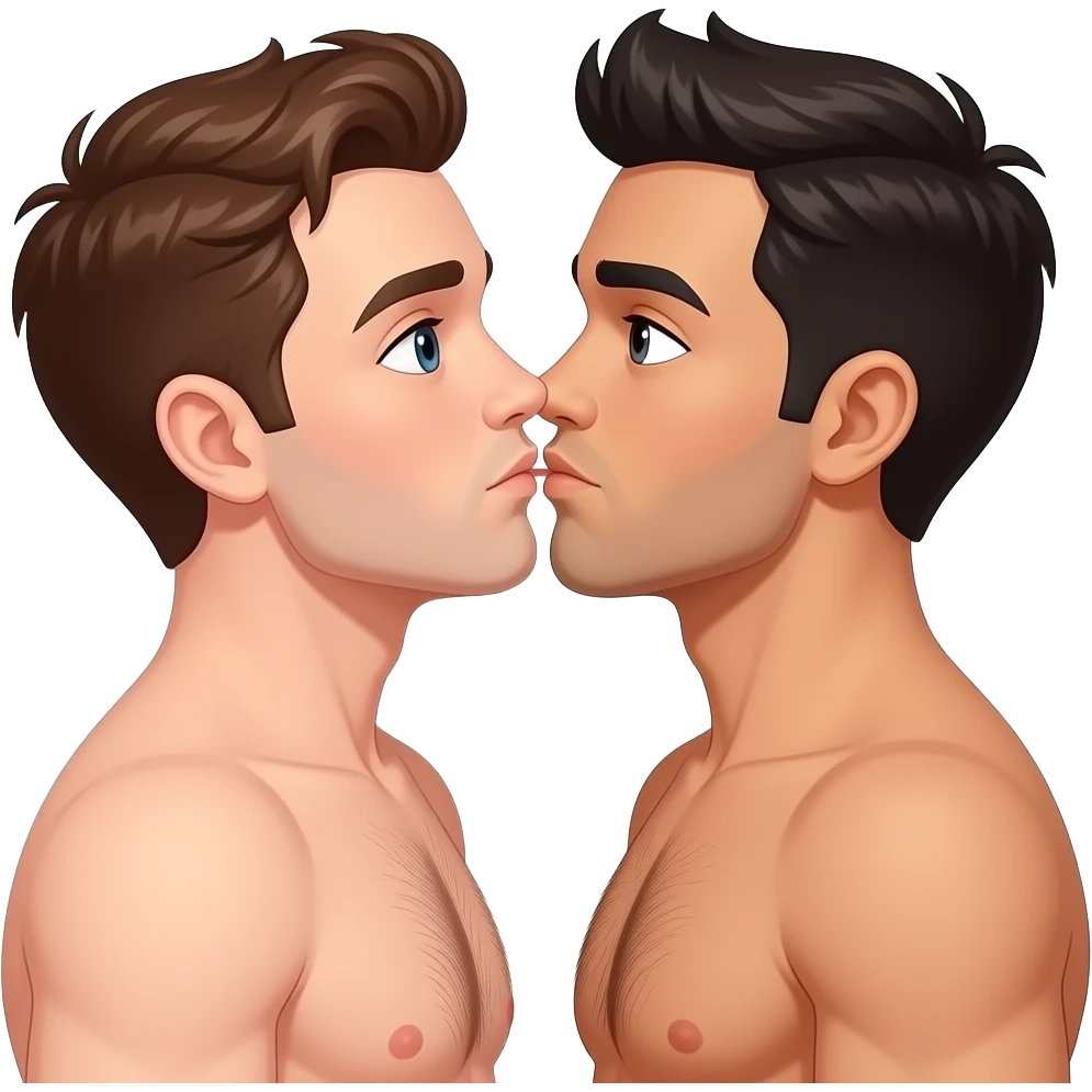 Two Naked Men Having Sex emoji