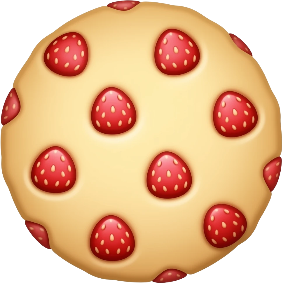 Strawberry cookies emoji