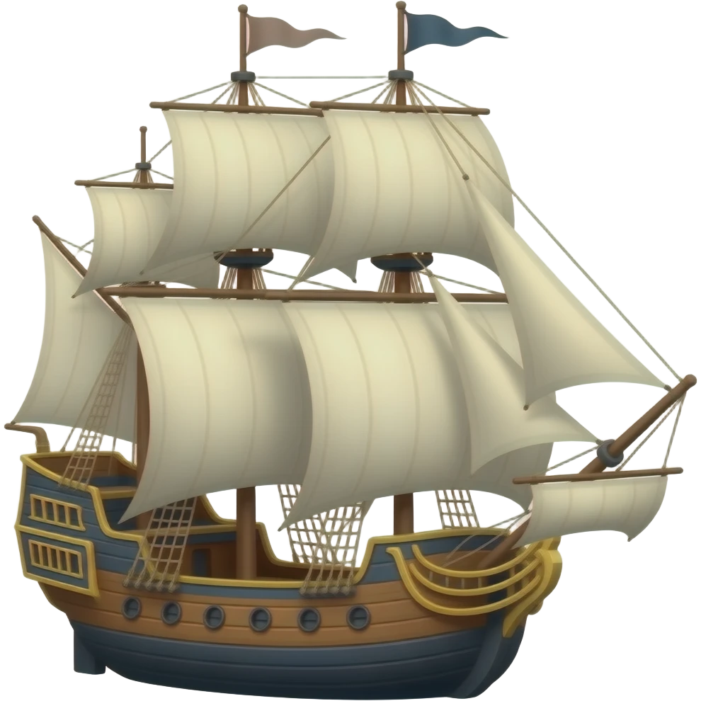The EXACT  down to the last detail Flying Dutchman ship from pirates of the Caribbean emoji