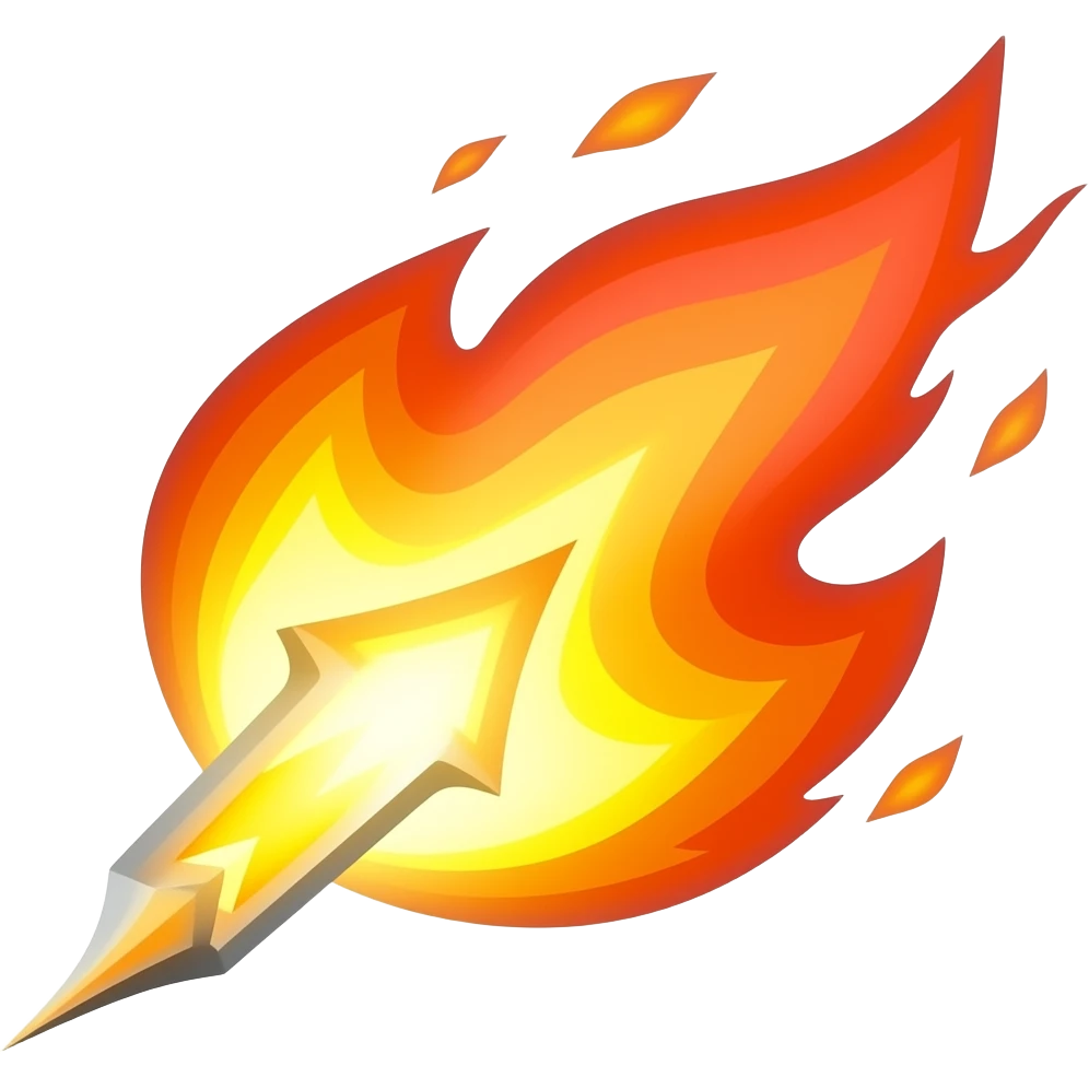 Fire bolt emoji
