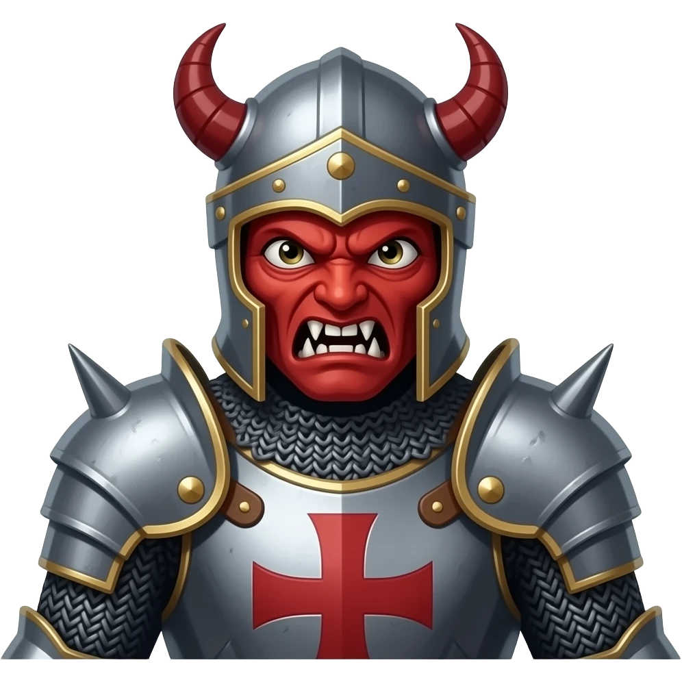 Knight kills demon emoji