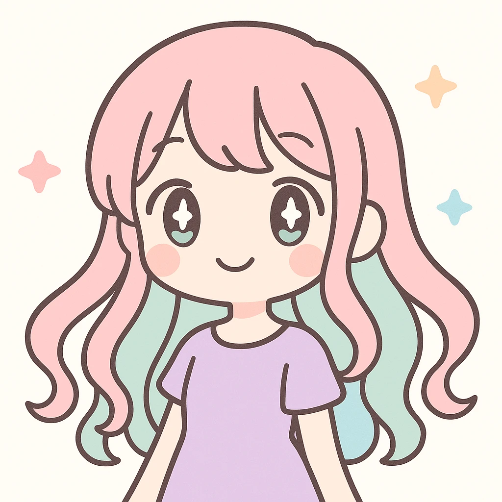 anime girl, elegant, flowing hair, sparkling eyes, pastel background, delicate features emoji
