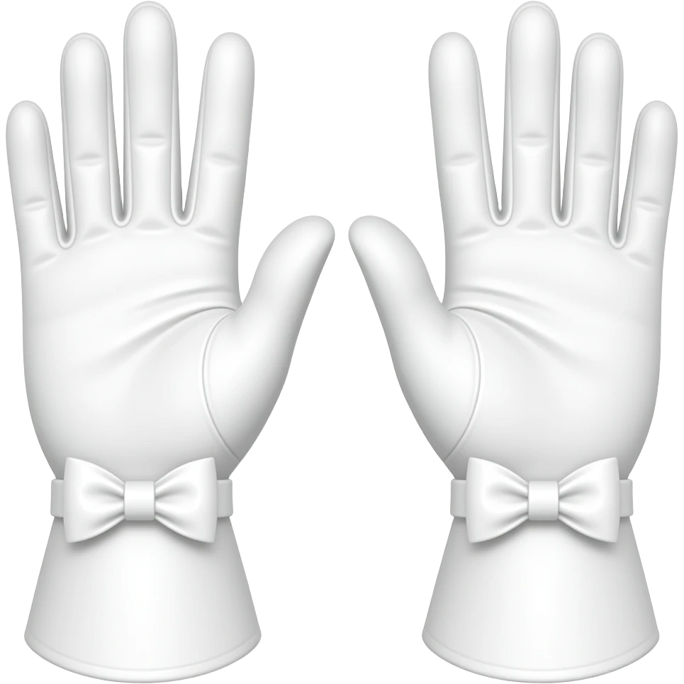 guantes blancos vintage elegantes emoji