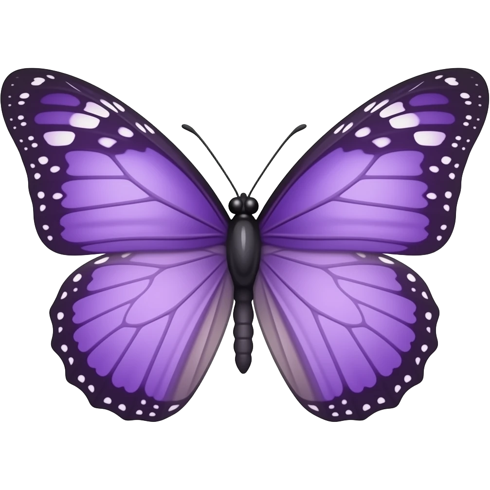 Purple butterfly emoji