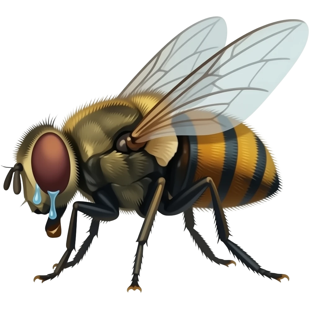 Female   crying fly emoji