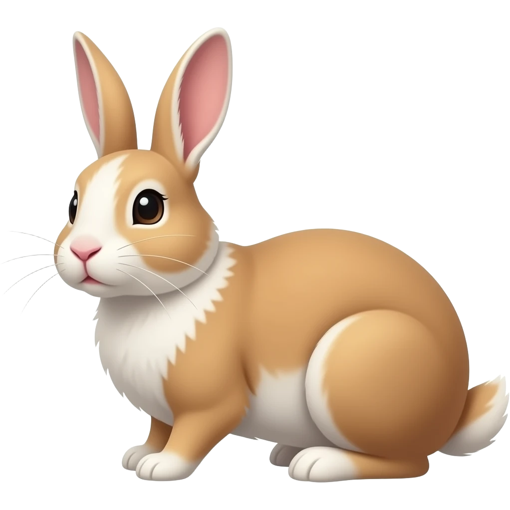 Dutch angle rabbit emoji