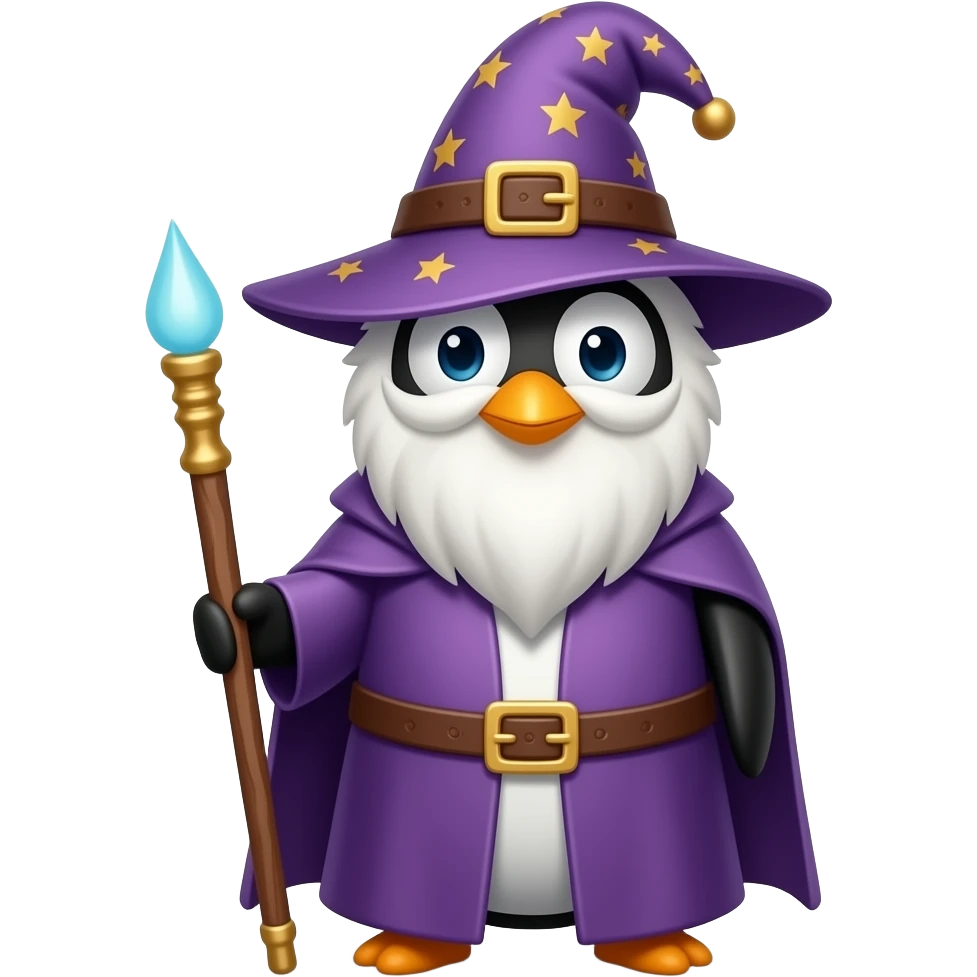 Penguin Wizard emoji