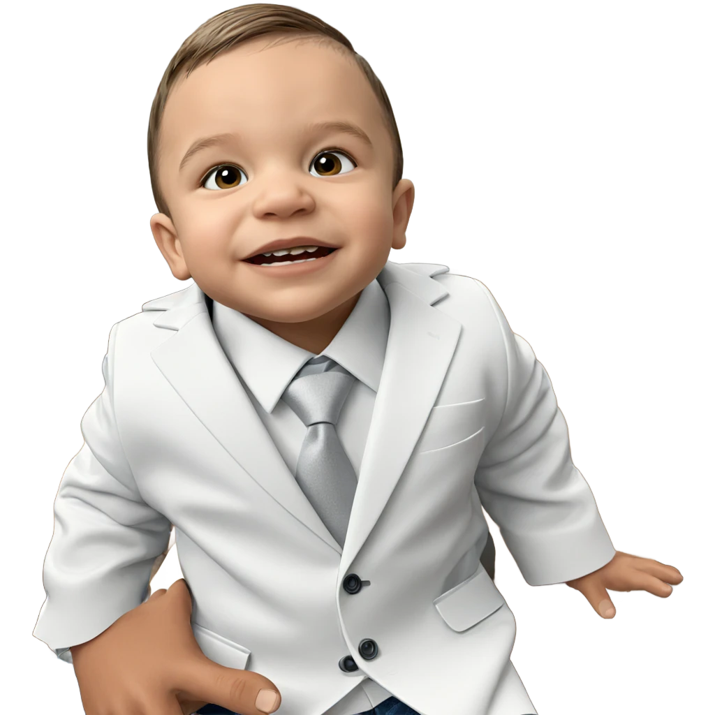 formal boy sitting in chair emoji