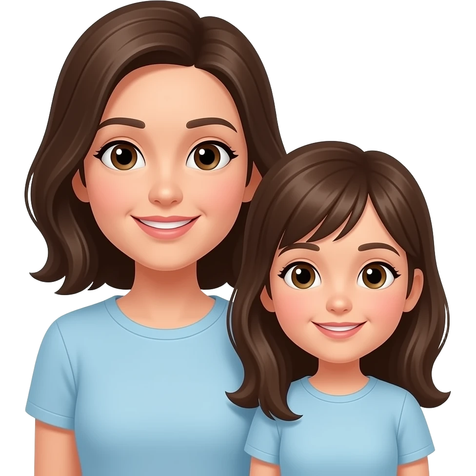 Mother and daughter emoji