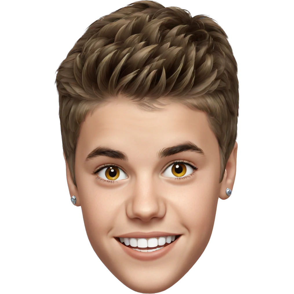 smiling boy with earrings emoji