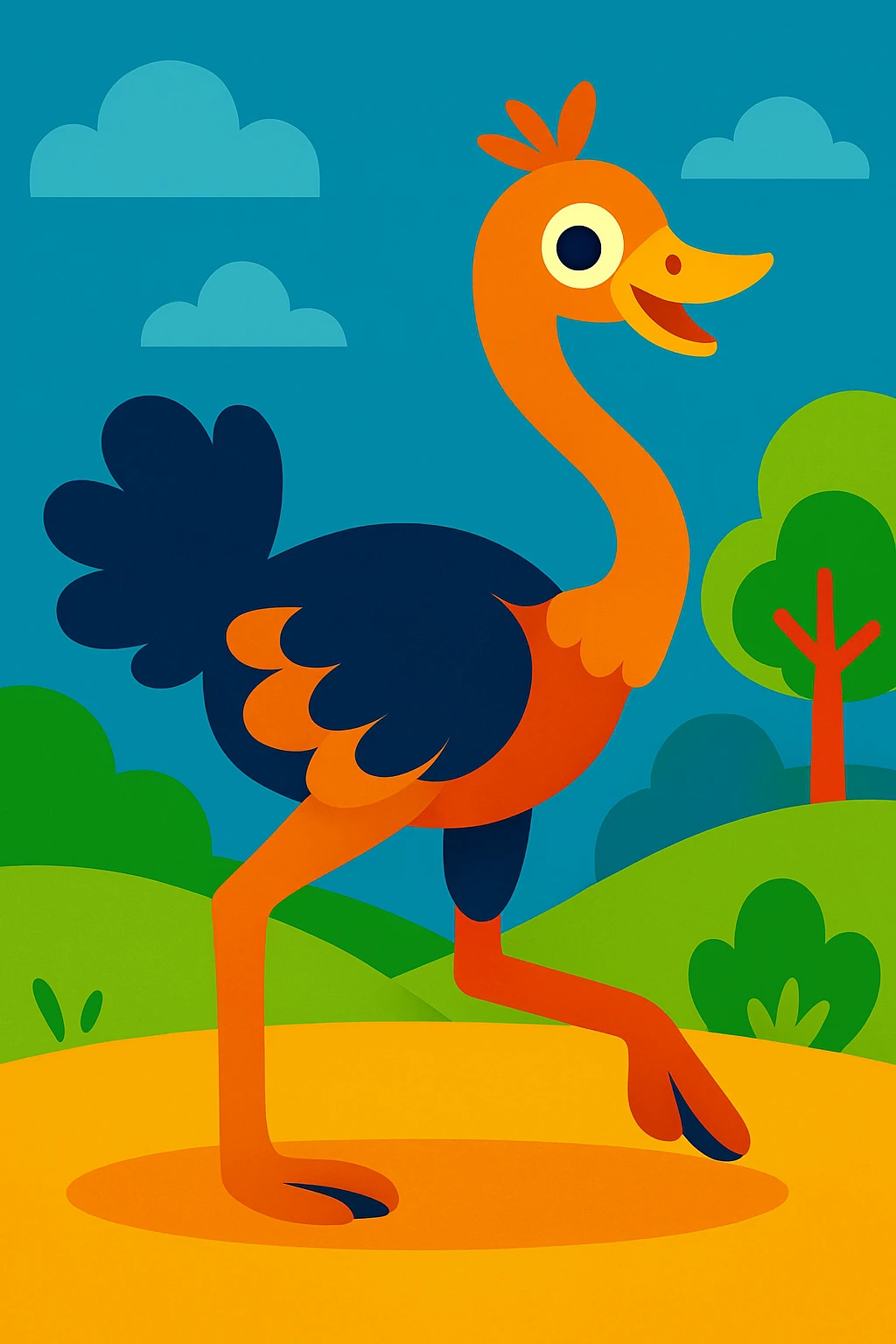 Ostrich emoji