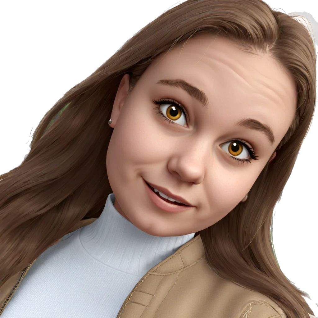 smiling girl by a car emoji