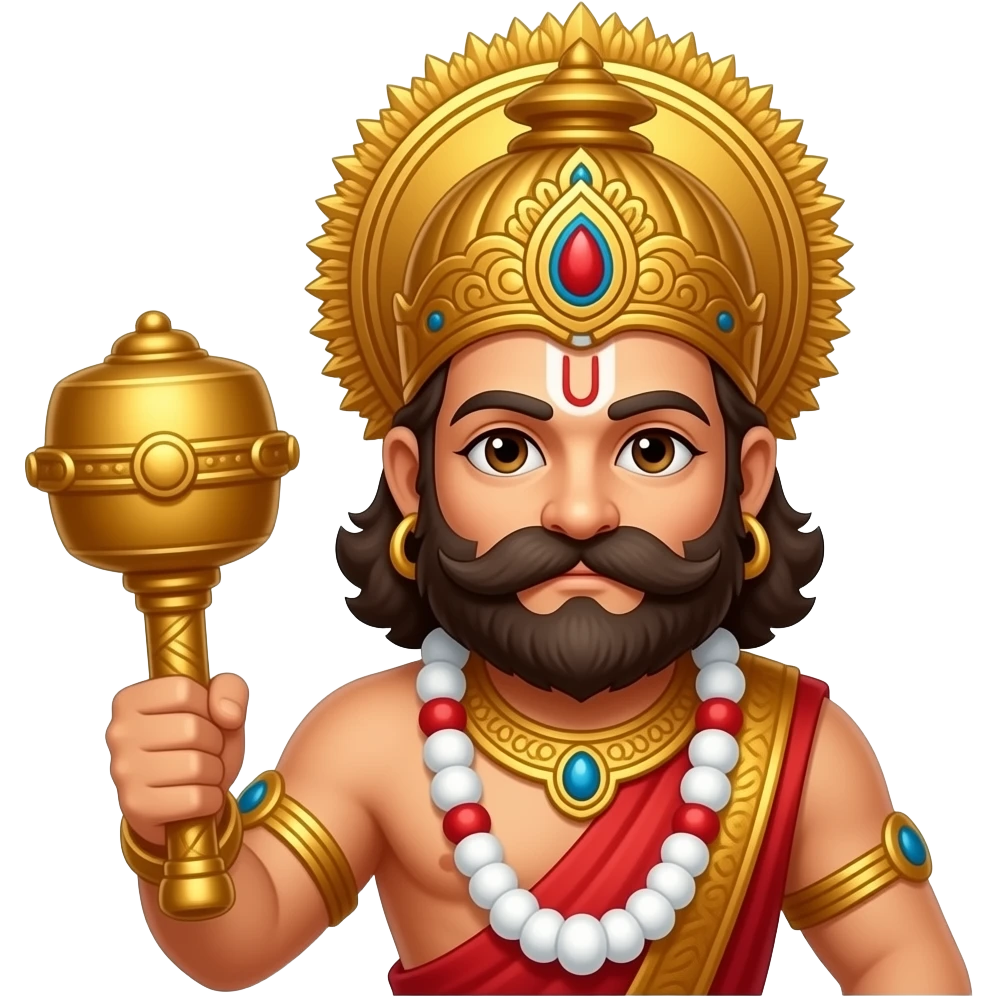 Lord hanuman gada emoji