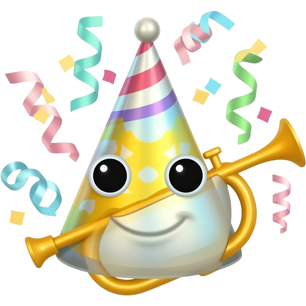 BIRTHDAY PARTY HORN emoji