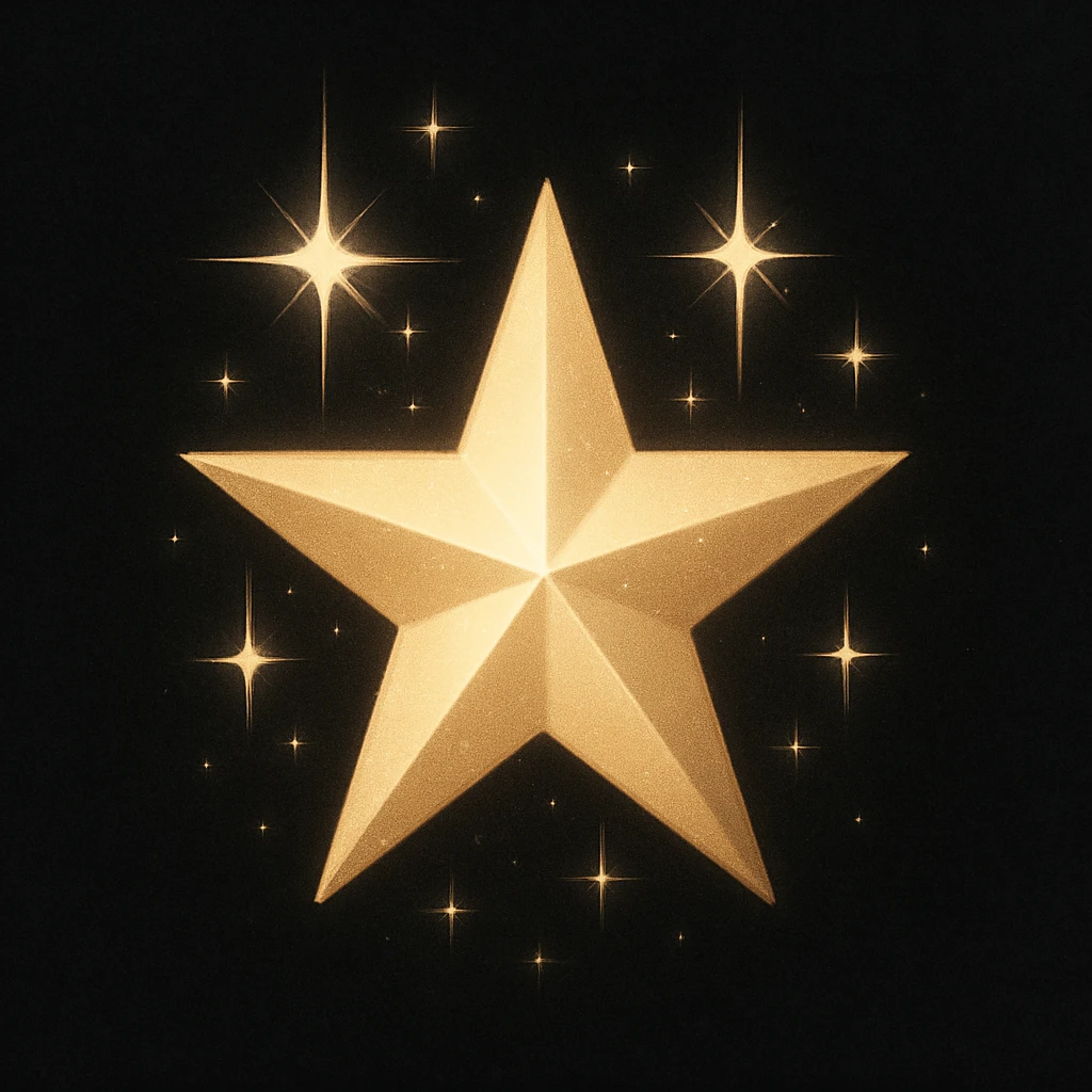 small star, glamorous and stylish emoji