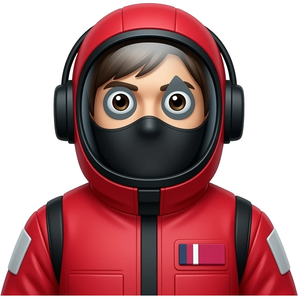 the frontman from squidgame that looks like an imposter from among us emoji