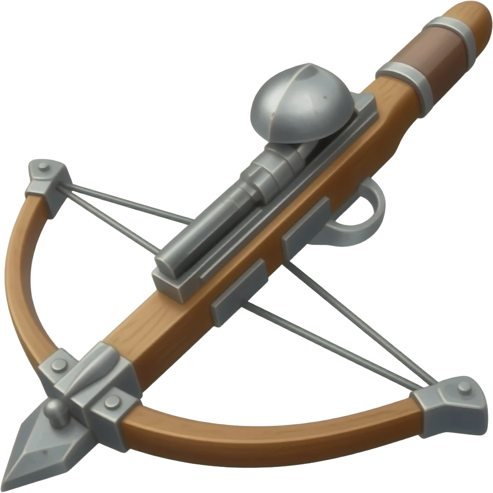 traditional medieval crossbow - with no background emoji