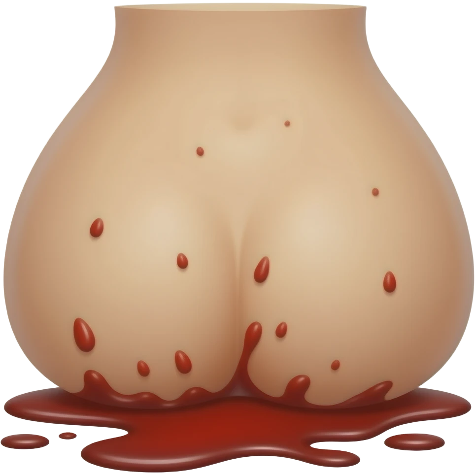 A bloody pussy emoji