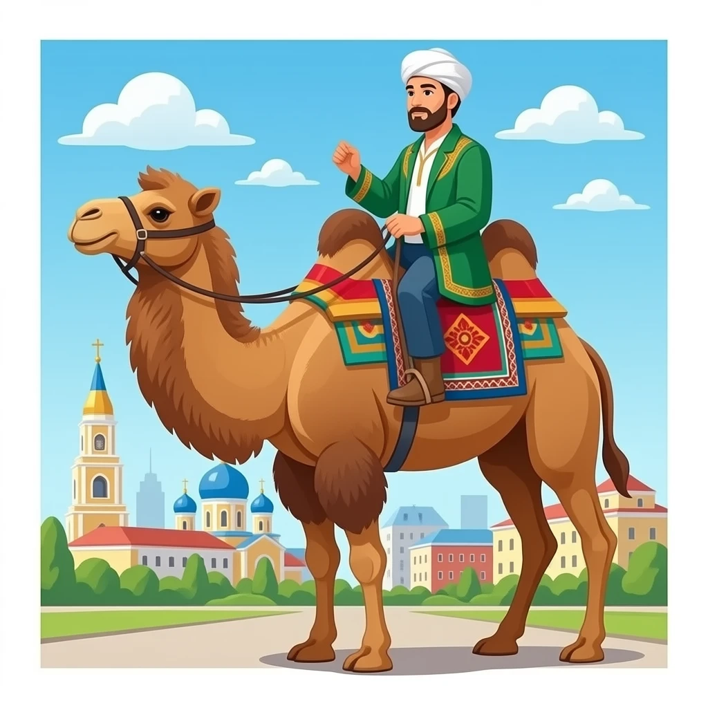 this city was a stop on the Silk Road. Central Asian merchants came here on camelback IN  Chelyabinsk emoji