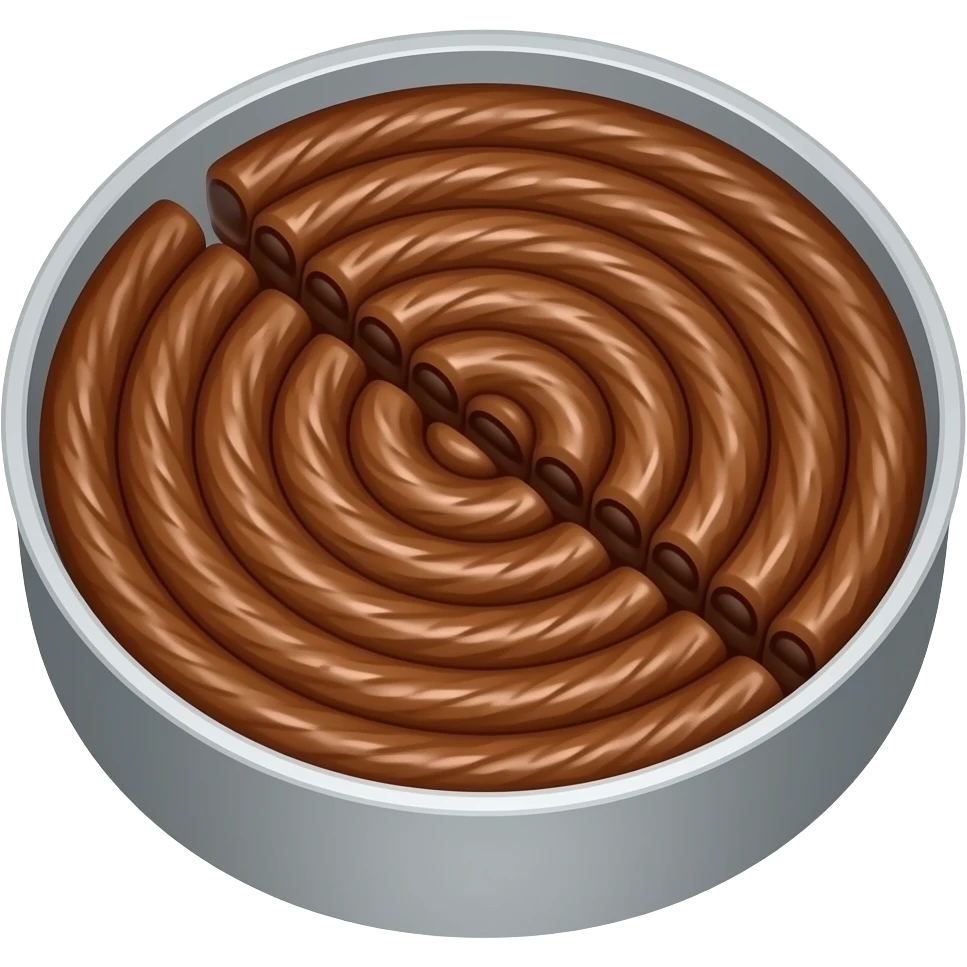 Kunafa chocolate flavour (180 DEFREE ANGLE)(No bowl)(Round) emoji