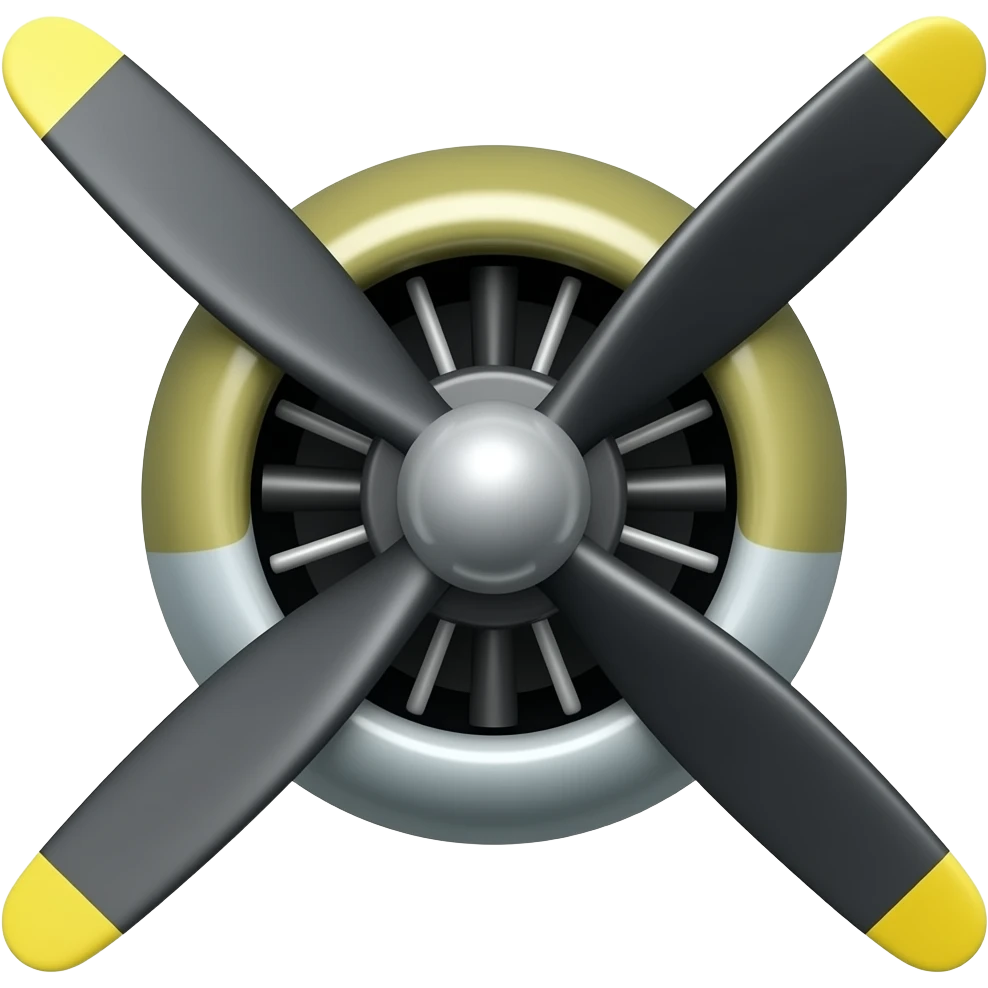 3 bladed propeller from a b17 no wing emoji