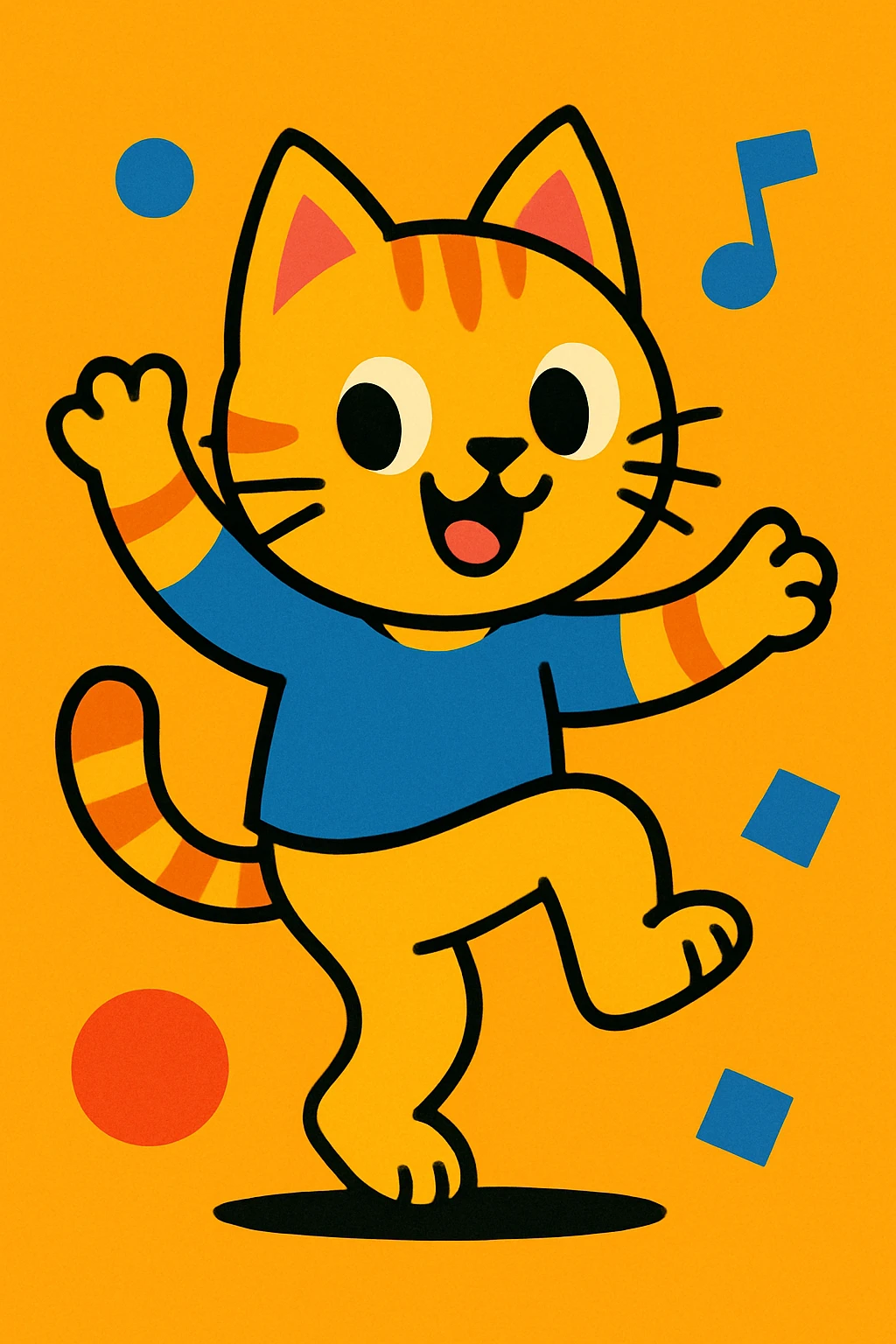 a kitten dancing emoji