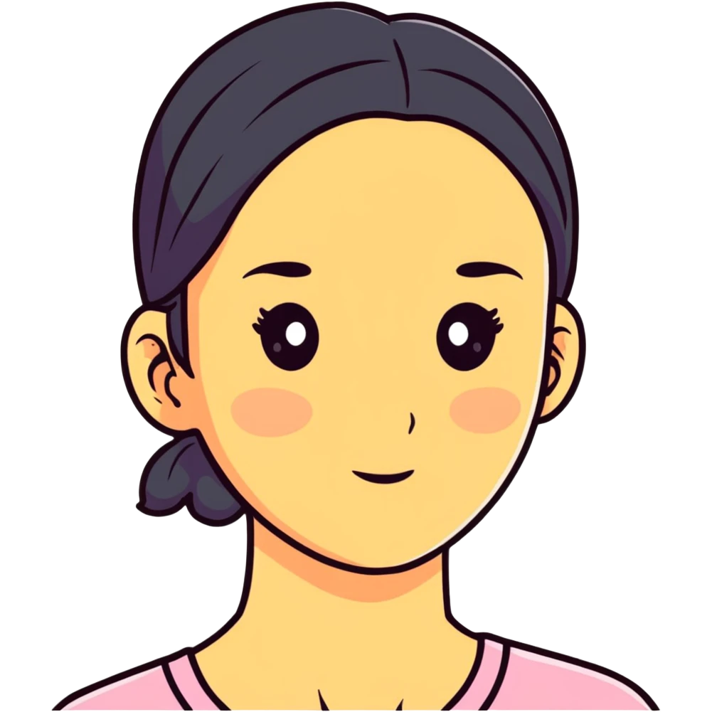 chica con acné en el rostro emoji