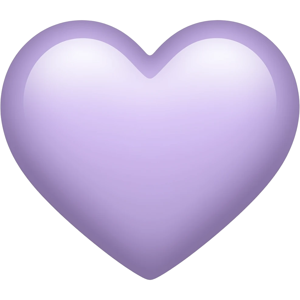 Light lavender heart emoji