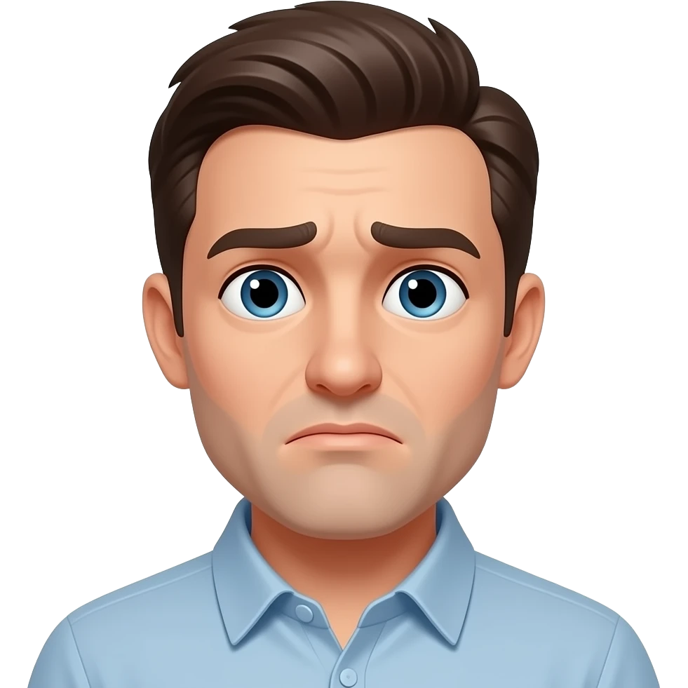a man counfus emoji