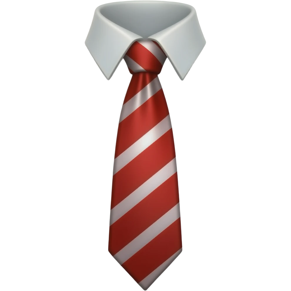 Make a red tie by itself with no shirt emoji