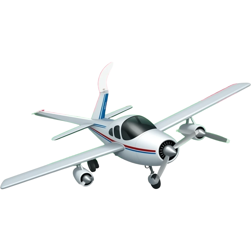 "A Cessna plane flying with the azerbaijan flag. Realistic emoji