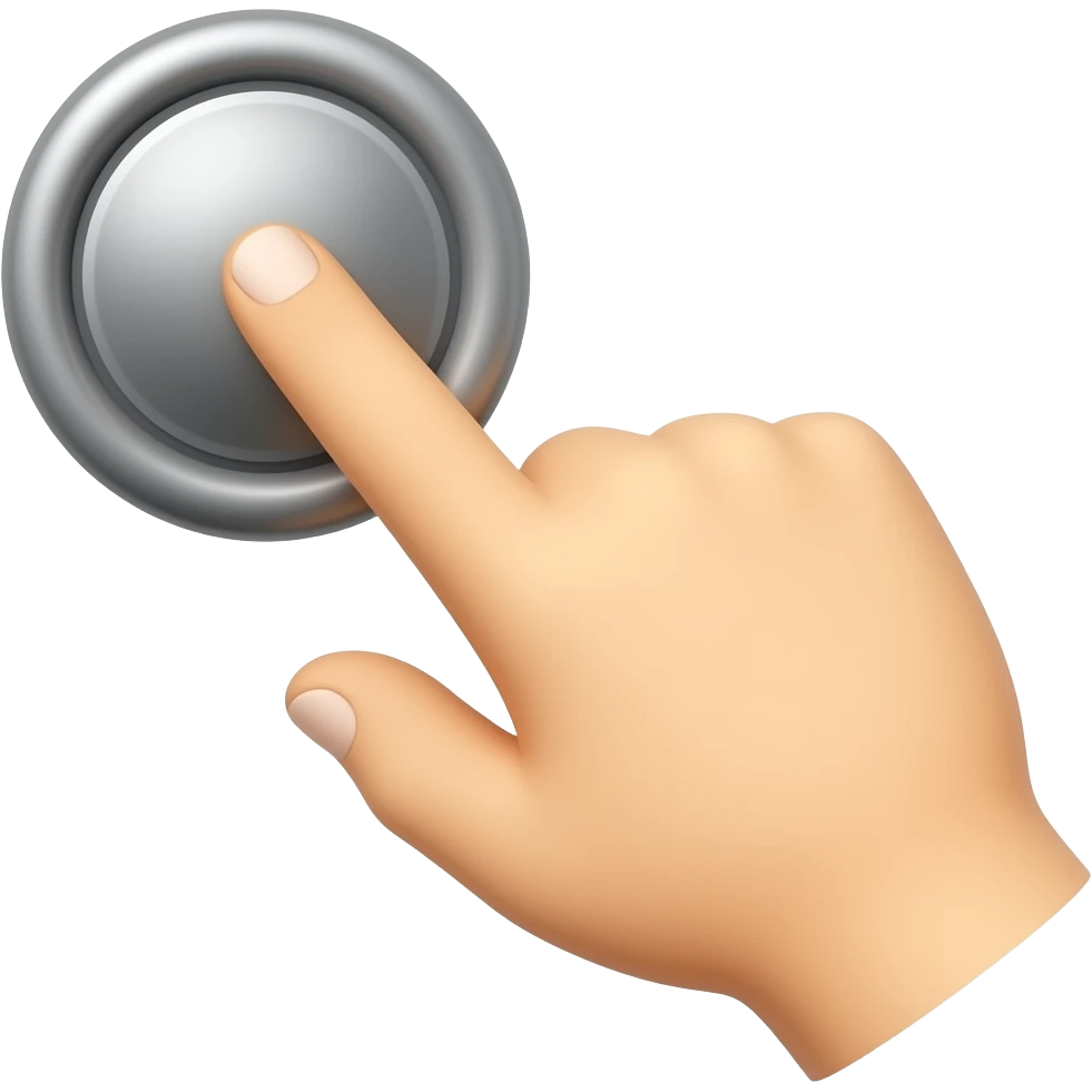 hand turning on button emoji