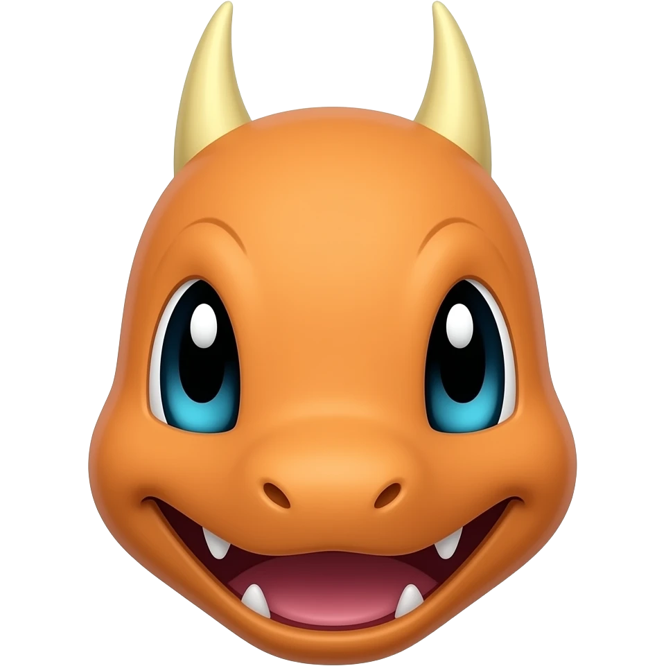 dracaufeu au detail pres avc la tete de dracaufeu emoji